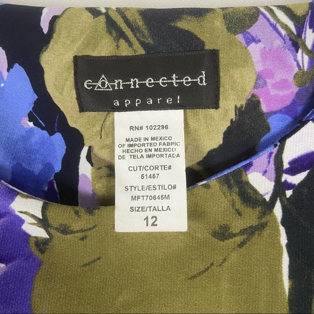 Connected Apparel Women's Floral Dress Size 12 - Picture 3 of 5